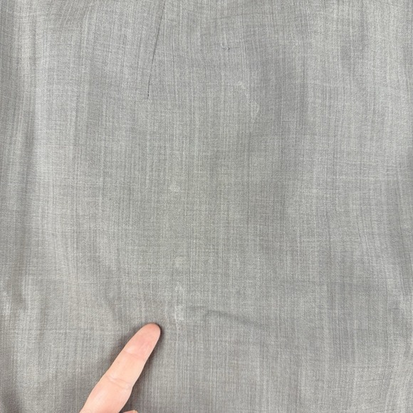 Banana Republic Skirt Womens 10 Petite Gray Wool Stretch Lined Slit Back Office - Picture 10 of 16